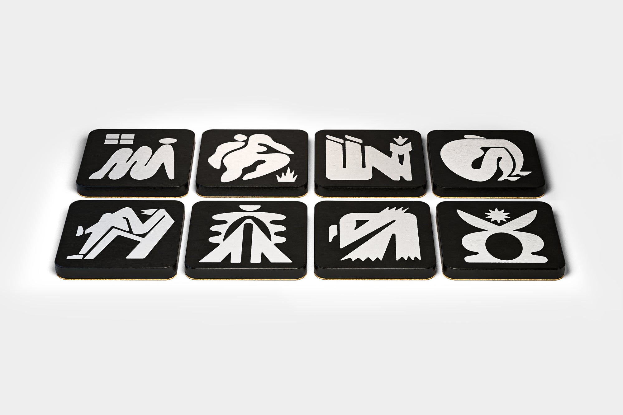 Wierdo Coasters (set of 8)